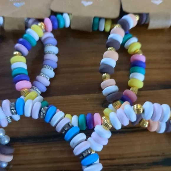 Handmade Colorful Beaded Bracelet Set - Picture 2 of 5